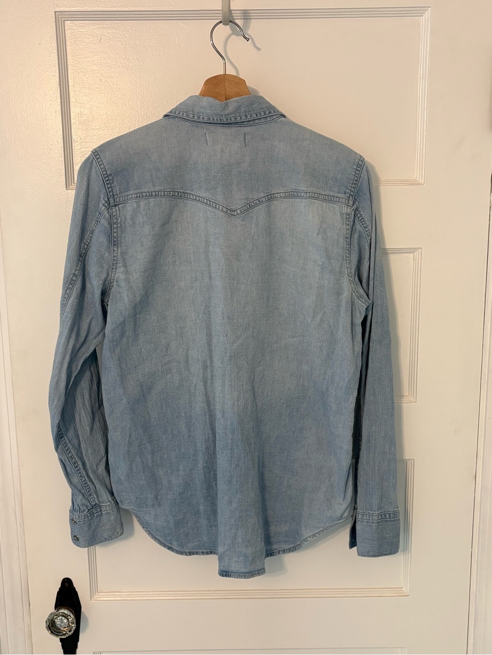 Madewell M denim cowgirl shirt - Picture 3 of 4